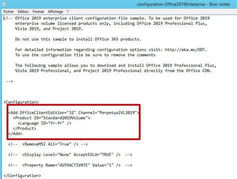 office install xml generator